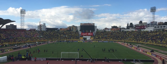 Estadio Olimpico Atahualpa is one of Triatlón | Sitios para entrenar | Ecuador.