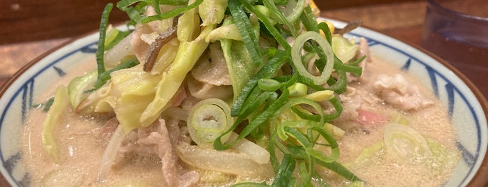 Marugame Seimen is one of 丸亀製麺飲み放題実施店舗.
