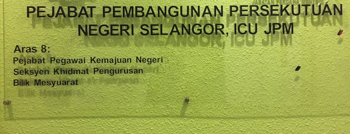 Pejabat Pembangunan Persekutuan Negeri Selangor ICU JPM is one of my fav.