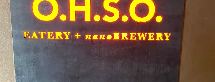 O.H.S.O. Eatery + nanoBrewery is one of Elizabeth’s Liked Places.