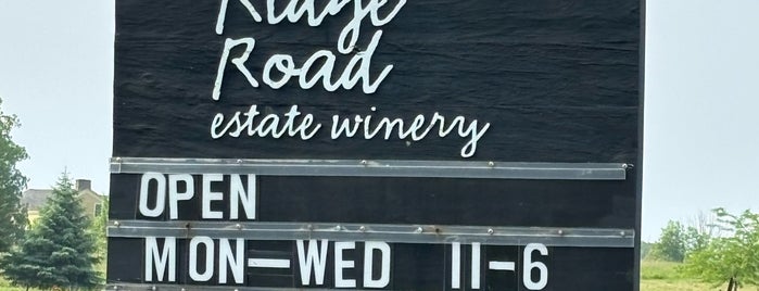 Ridge Road Estate Winery is one of My New Neighbourhood.