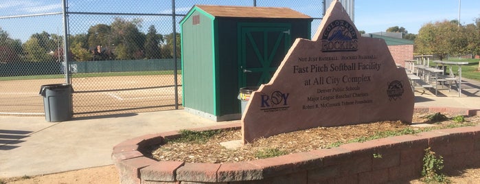 All City Fast Pitch Softball Facility is one of Tempat yang Disukai Matthew.