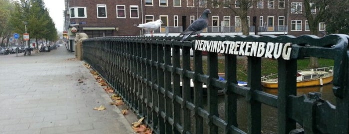 Vierwindstrekenbrug (Brug 381) is one of Amsterdam bridges: count them down! ❌❌❌.