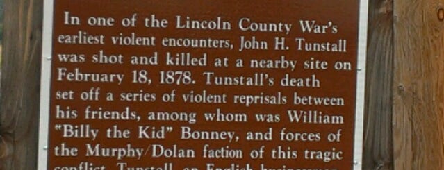 John Tunstall Murder Site is one of Historical Places.