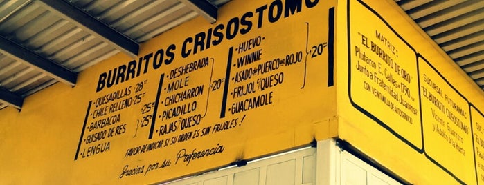 Burritos Crisostomo ( Campestre ) is one of Lieux qui ont plu à Rosco.