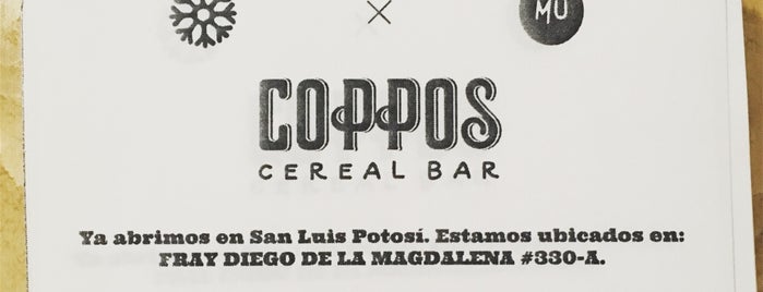 Coppos cereal-bar SLP is one of Desayunos.