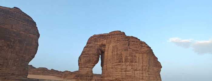 The Elephant Rock is one of AlUla.