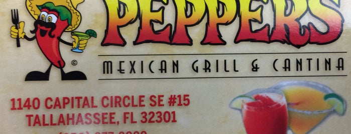 Peppers Mexican Grill and Cantina is one of Tally.