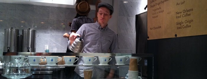Blue Bottle Coffee is one of NYC Coffee.