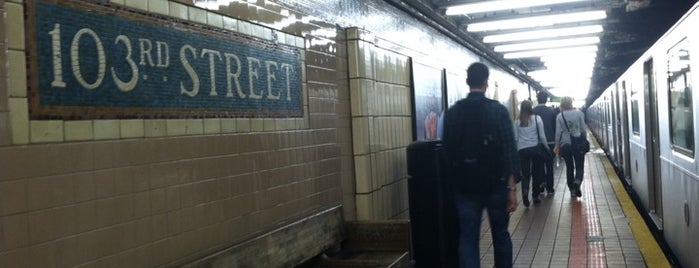 MTA Subway - 103rd St (6) is one of Tempat yang Disukai Andrea.