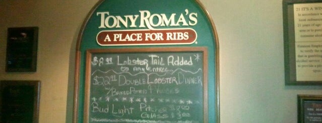 Tony Roma's is one of Tempat yang Disimpan Paul.