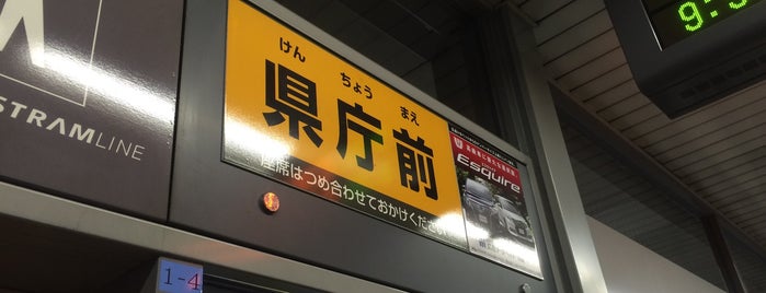 Kenchō-mae Station is one of 新交通システム.