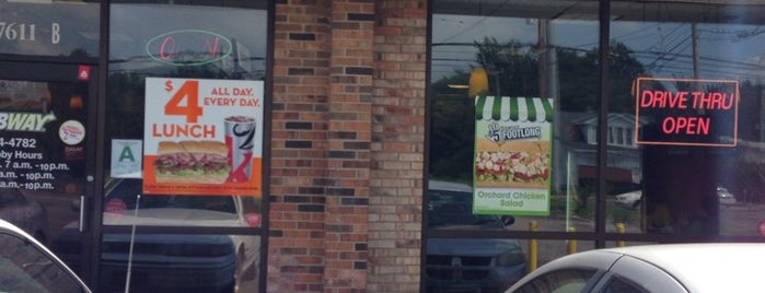 Subway is one of Louisville.