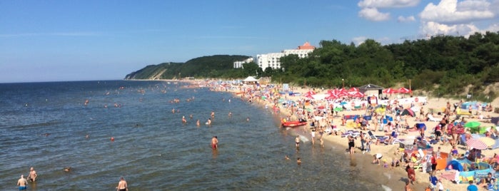 Plaża w Międzyzdrojach is one of Tempat yang Disimpan Tobi.
