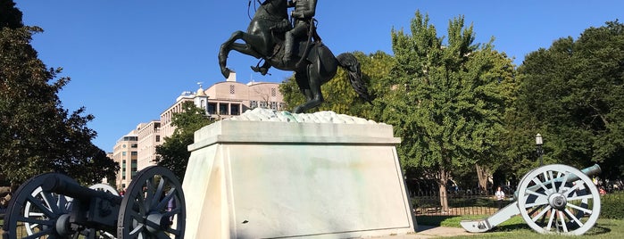 Andrew Jackson Statue is one of Washington DC.