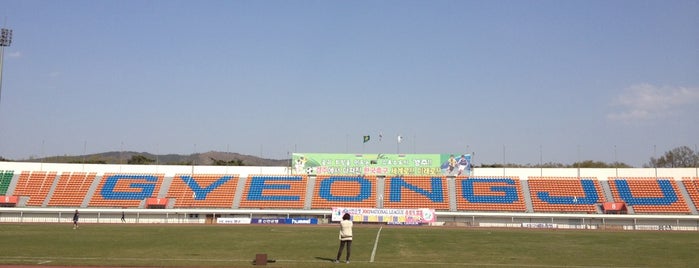 경주시민운동장 is one of Korea National League(soccer) Stadiums.