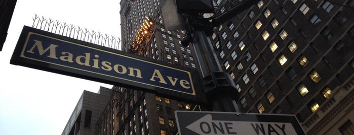 Madison Avenue is one of New York.