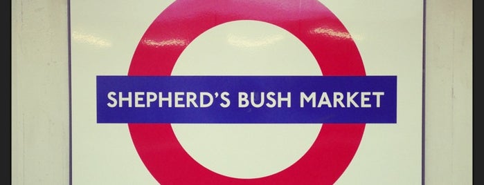 Shepherd's Bush Market London Underground Station is one of สถานที่ที่ Plwm ถูกใจ.