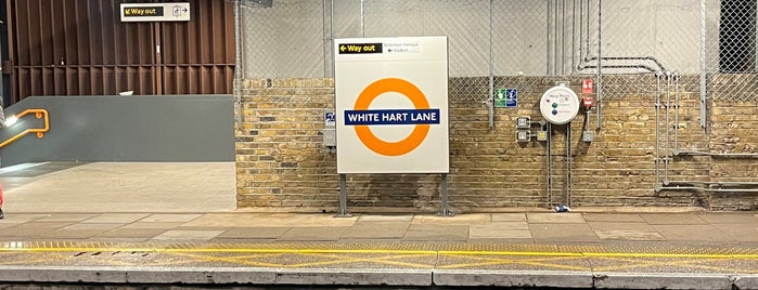 White Hart Lane Railway Station (WHL) is one of Stations - NR London used.