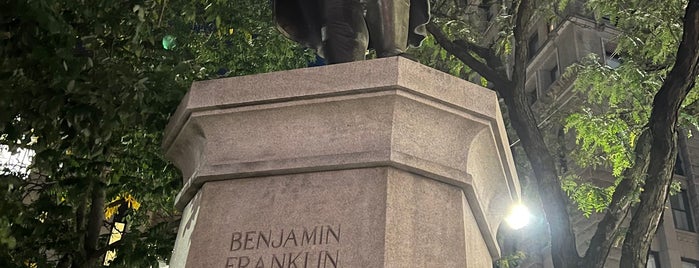Benjamin Franklin Statue is one of NYC Landmarks.
