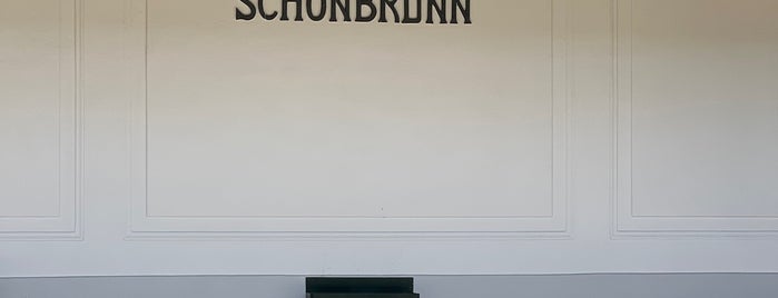 U Schönbrunn is one of train stations.