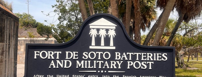Fort DeSoto Park is one of Tierra Verde.