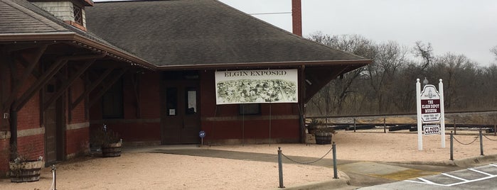 The Elgin Train Depot is one of Bastrop County.