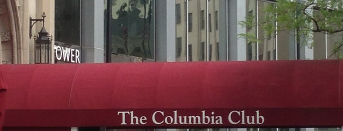 The Columbia Club is one of สถานที่ที่บันทึกไว้ของ Kimberly.