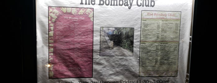The Bombay Club is one of St Croix Restaurants.