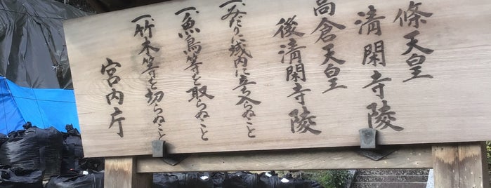 六條天皇 淸閑寺陵 is one of 古墳・天皇陵・墓地.