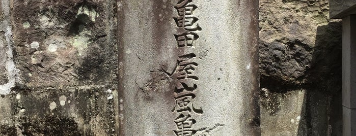 亀甲屋嵐亀之助（永田イネ） 墓所 is one of 立てた墓 2.