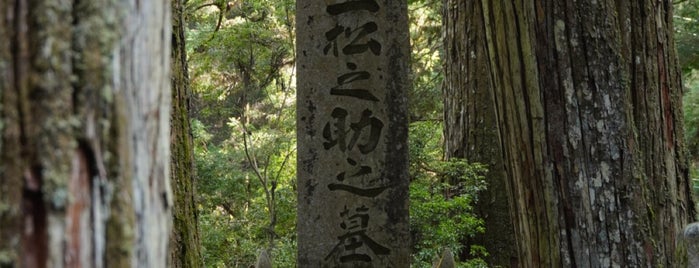 尾上松之助 墓所 is one of 高野山の著名人墓標（奥の院から山上一帯）.