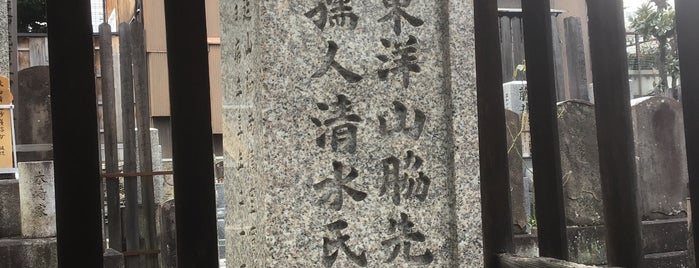 山脇東洋夫妻 墓所 is one of 立てた墓3.