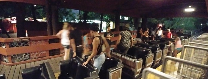 The Runaway Mine Train is one of Six Flags Over Texas Rides.