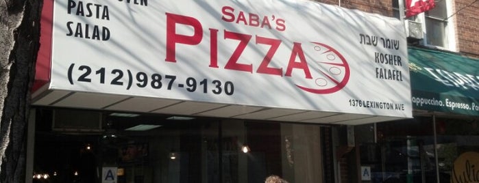 Saba's Pizza Upper East is one of Lugares guardados de El Greco Jakob.