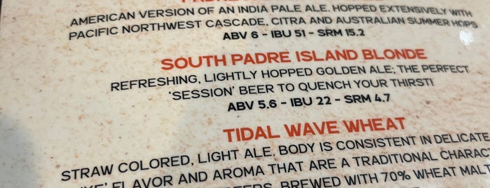 Padre Island Brewing Company is one of South Padre Island.