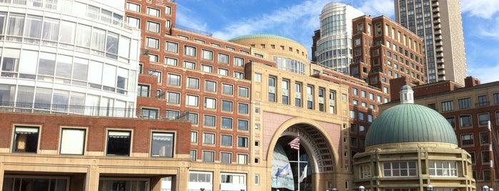 Rowes Wharf is one of Boston.