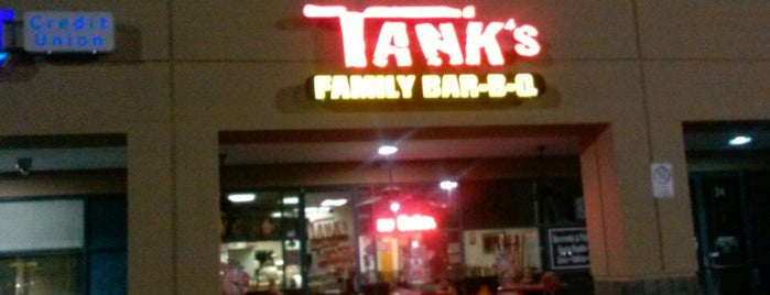 Tank's Family Bar-B-Q is one of Over the top service.