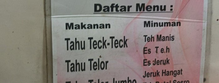 Tahu Teck Teck Pak H. Ali is one of Culinary of Surabaya.