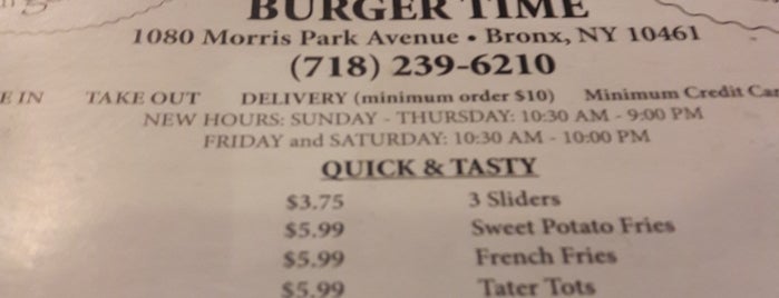 Burger Time is one of สถานที่ที่บันทึกไว้ของ Richard.