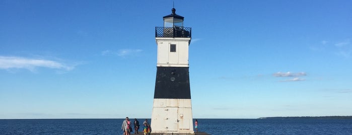 Presque Isle North Pier Lighthouse is one of Iconic Erie and Erie County.