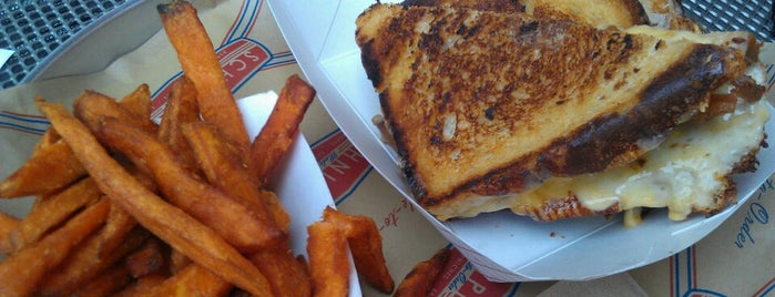 Schnipper's is one of The 11 Best Places for Grilled Cheese Sandwiches in the Theater District, New York.