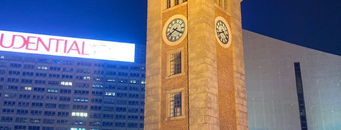 Former Kowloon-Canton Railway Clock Tower is one of Hong Kong.