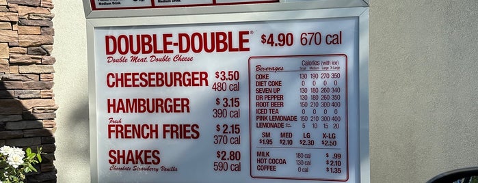 In-N-Out Burger is one of Burger Joints.