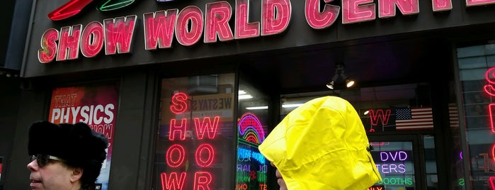 Show World Center (25¢ Adult Movies) is one of Strange Places and Oddities in NYC.
