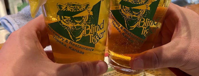 The Blind Tiger Brewery is one of KC Q and Brew.