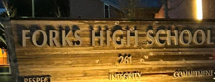 Forks High School is one of Tempat yang Disukai Chelsea.