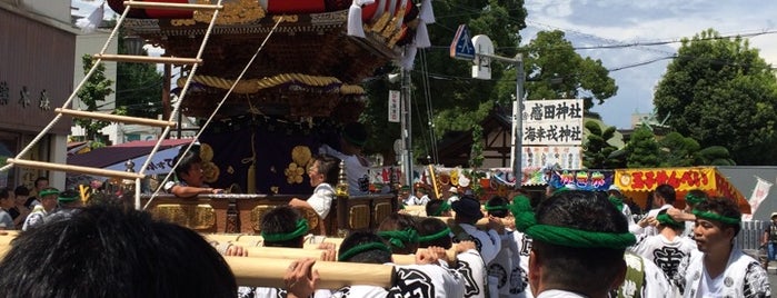 感田神社 is one of 日本各地の太鼓台型山車 Drum Float in JAPAN.