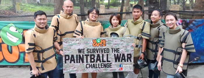 Global Gutz Paintball Field is one of Favorite affordable date spots.