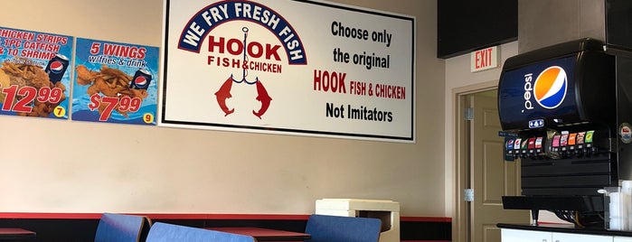 Hook Fish & Chicken is one of By work.
